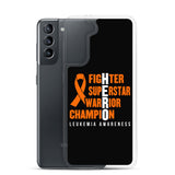 Leukemia Awareness Fighter, Superstar, Warrior, Champion, Hero Samsung Phone Case