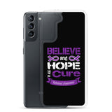 Alzheimer's Awareness Believe & Hope for a Cure Samsung Phone Case - The Awareness Store