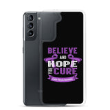 Cystic Fibrosis Awareness Believe & Hope for a Cure Samsung Phone Case - The Awareness Store