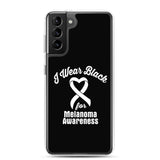 Melanoma Awareness I Wear Black Samsung Phone Case - The Awareness Store