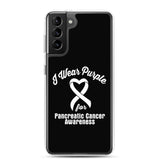 Pancreatic Cancer Awareness I Wear Purple Samsung Phone Case - The Awareness Store