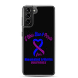 Rheumatoid Arthritis Awareness I Wear Blue & Purple Samsung Phone Case - The Awareness Store