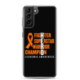 Leukemia Awareness Fighter, Superstar, Warrior, Champion, Hero Samsung Phone Case