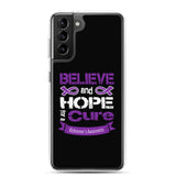 Alzheimer's Awareness Believe & Hope for a Cure Samsung Phone Case - The Awareness Store