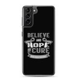 Brain Cancer Awareness Believe & Hope for a Cure Samsung Phone Case