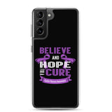 Cystic Fibrosis Awareness Believe & Hope for a Cure Samsung Phone Case - The Awareness Store