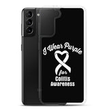 Crohn's Awareness I Wear Purple Samsung Phone Case - The Awareness Store