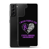 Cystic Fibrosis Awareness I Wear Purple Samsung Phone Case - The Awareness Store