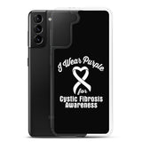 Cystic Fibrosis Awareness I Wear Purple Samsung Phone Case - The Awareness Store