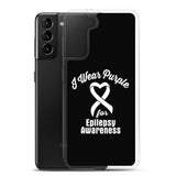 Epilepsy Awareness I Wear Purple Samsung Phone Case - The Awareness Store