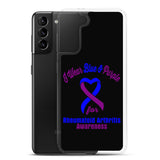 Rheumatoid Arthritis Awareness I Wear Blue & Purple Samsung Phone Case - The Awareness Store