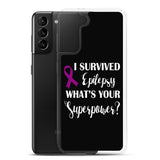 Epilepsy Awareness I Survived, What's Your Superpower? Samsung Phone Case - The Awareness Store