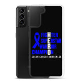 Colon Cancer Awareness Fighter, Superstar, Warrior, Champion, Hero Samsung Phone Case