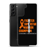 Leukemia Awareness Fighter, Superstar, Warrior, Champion, Hero Samsung Phone Case