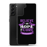 Cystic Fibrosis Awareness Believe & Hope for a Cure Samsung Phone Case - The Awareness Store