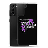 Cystic Fibrosis Awareness Faith, Hope, Courage Samsung Phone Case