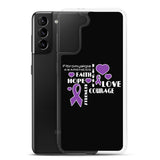 Fibromyalgia Awareness Faith, Hope, Courage Samsung Phone Case