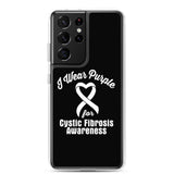 Cystic Fibrosis Awareness I Wear Purple Samsung Phone Case - The Awareness Store