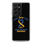 Down Syndrome Awareness I Wear Yellow & Blue Samsung Phone Case - The Awareness Store