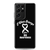 Multiple Sclerosis Awareness I Wear Orange Samsung Phone Case - The Awareness Store