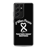 Pancreatic Cancer Awareness I Wear Purple Samsung Phone Case - The Awareness Store