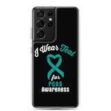 PCOS Awareness I Wear Teal Samsung Phone Case