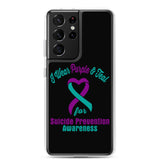 Suicide Awareness I Wear Purple & Teal Samsung Phone Case - The Awareness Store