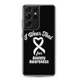 Anxiety Awareness I Wear Teal Samsung Phone Case