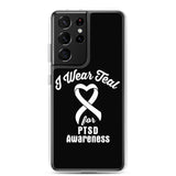 PTSD Awareness I Wear Teal Samsung Phone Case