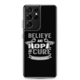 Brain Cancer Awareness Believe & Hope for a Cure Samsung Phone Case