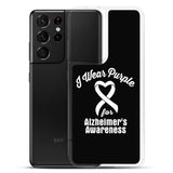 Alzheimer's Awareness I Wear Purple Samsung Phone Case