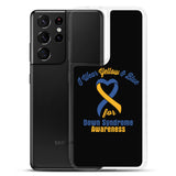 Down Syndrome Awareness I Wear Yellow & Blue Samsung Phone Case