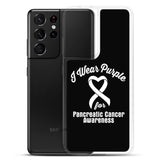 Pancreatic Cancer Awareness I Wear Purple Samsung Phone Case - The Awareness Store