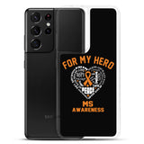 Multiple Sclerosis Awareness For My Hero Samsung Phone Case - The Awareness Store