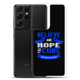 Colon Cancer Awareness Believe & Hope for a Cure Samsung Phone Case