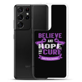 Cystic Fibrosis Awareness Believe & Hope for a Cure Samsung Phone Case - The Awareness Store