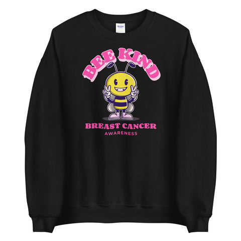 Breast Cancer Awareness Bee Kind Sweater - The Awareness Store