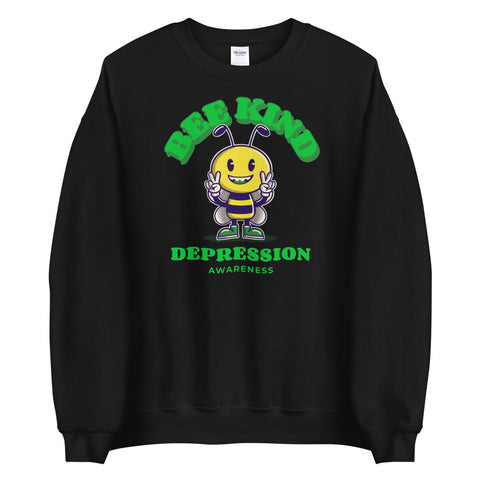 Depression Awareness Bee Kind Sweater - The Awareness Store