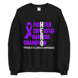 Pancreatic Cancer Awareness Fighter, Superstar, Warrior, Champion, Hero Sweater