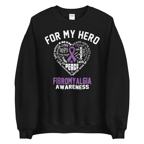 Fibromyalgia Awareness For My Hero Sweater - The Awareness Store
