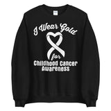 Childhood Cancer Awareness I Wear Gold Sweater - The Awareness Store
