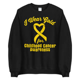 Childhood Cancer Awareness I Wear Gold Sweater