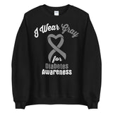 Diabetes Awareness I Wear Gray Sweater