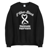 Melanoma Awareness I Wear Black Sweater