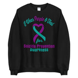 Suicide Awareness I Wear Purple & Teal Sweater
