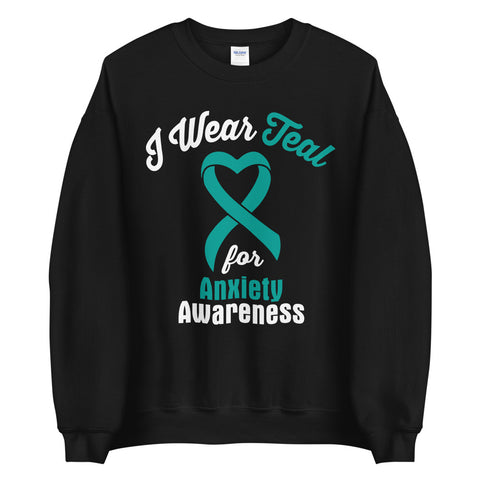 Anxiety Awareness I Wear Teal Sweater - The Awareness Store