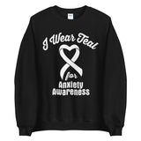 Anxiety Awareness I Wear Teal Sweater