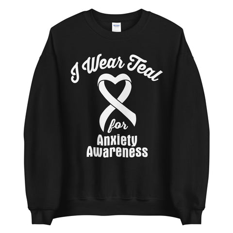 Anxiety Awareness I Wear Teal Sweater - The Awareness Store