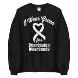 Depression Awareness I Wear Green Sweater - The Awareness Store