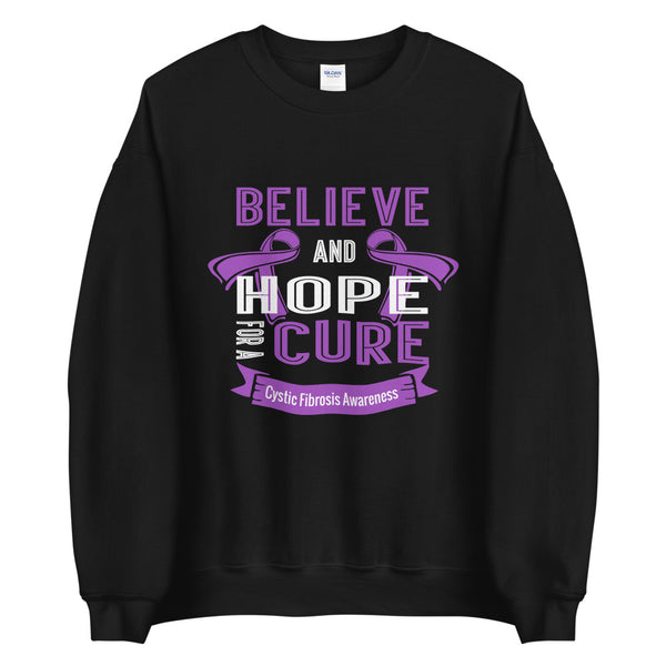 Cystic Fibrosis Awareness Believe & Hope for a Cure Sweater